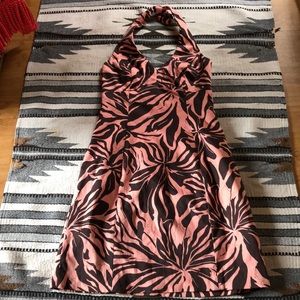 JONES NY HAWAIIAN PRINT HALTER DRESS SZ 6